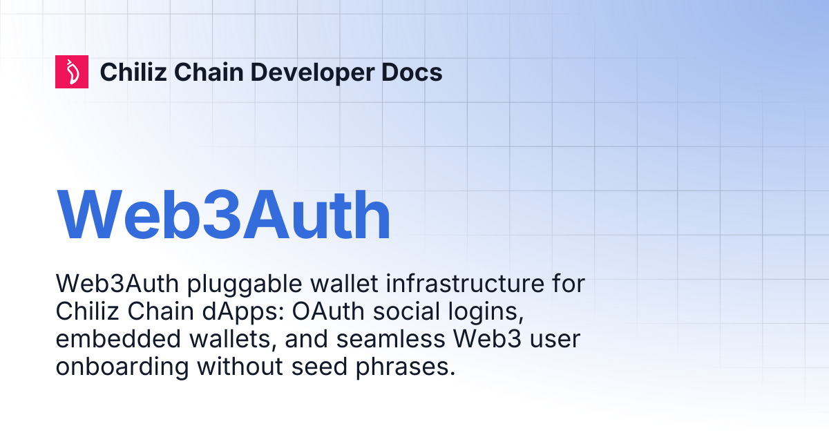 Web3Auth | Chiliz Chain Developer Docs